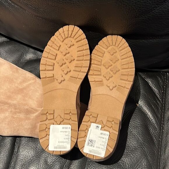 NEW Steve Madden vegan riding boots taupe 7.5 - Picture 7 of 7